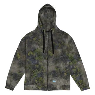 Hike Drone Camo Unisex Zip Hoodie