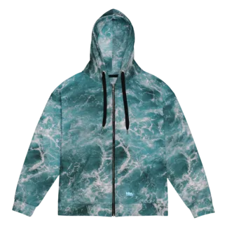 Hike Froth Camo Unisex Zip Hoodie