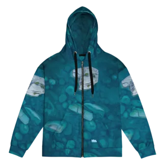 Hike Lake Tahoe Bonsai Rock Unisex Zip Hoodie
