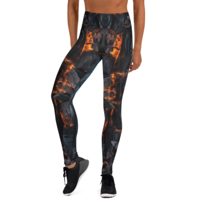 Hike Camp Fire Camo Yoga Leggings