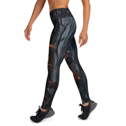 Hike Camp Fire Camo Yoga Leggings - Image 2